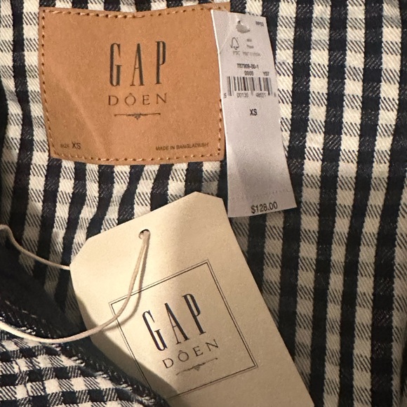 Chic Black and White Checkered Jean Jacket - Picture 8 of 8